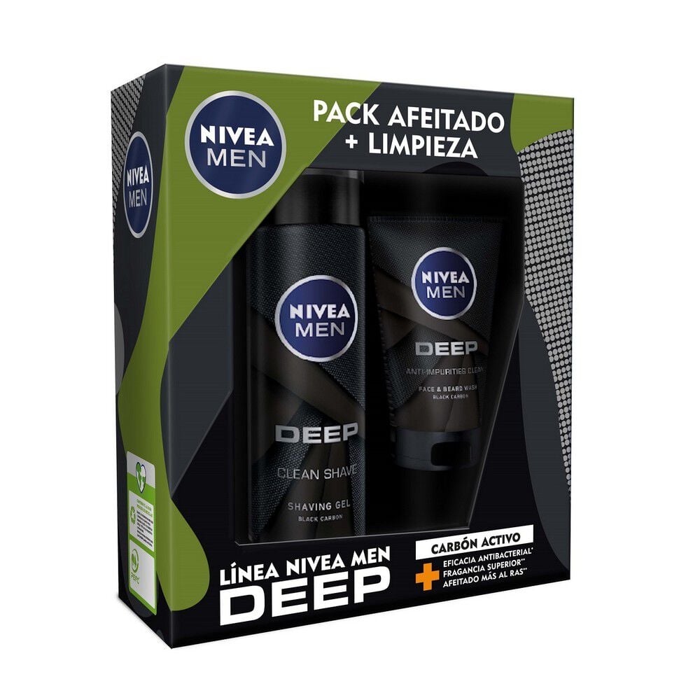 Espuma de afeitar NIVEA MEN deep carbón activado 200 ml