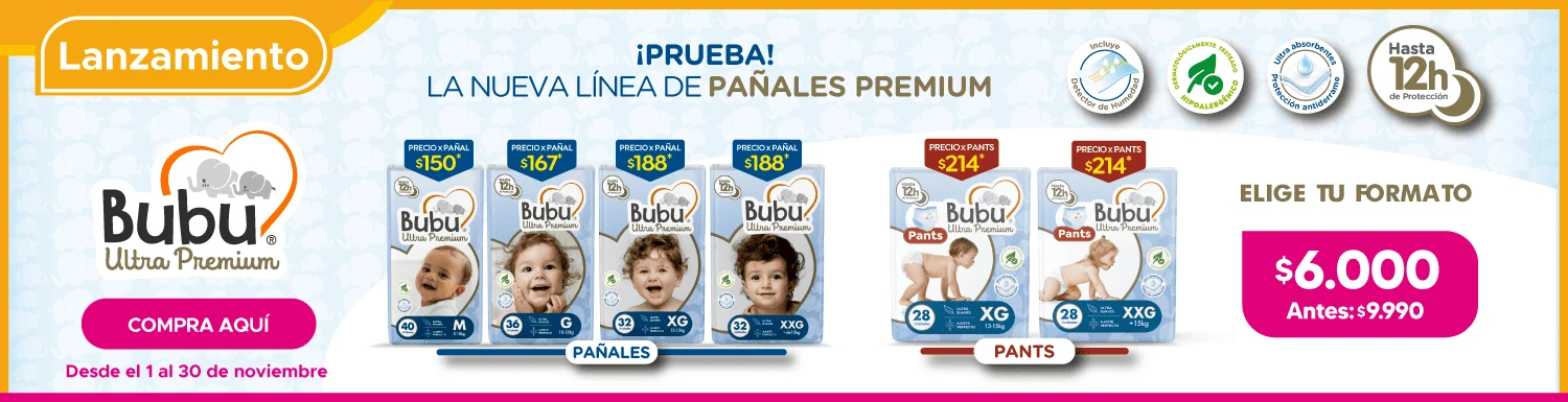 Relanzamiento Pañales Ultra Premium Bubu en Maicao