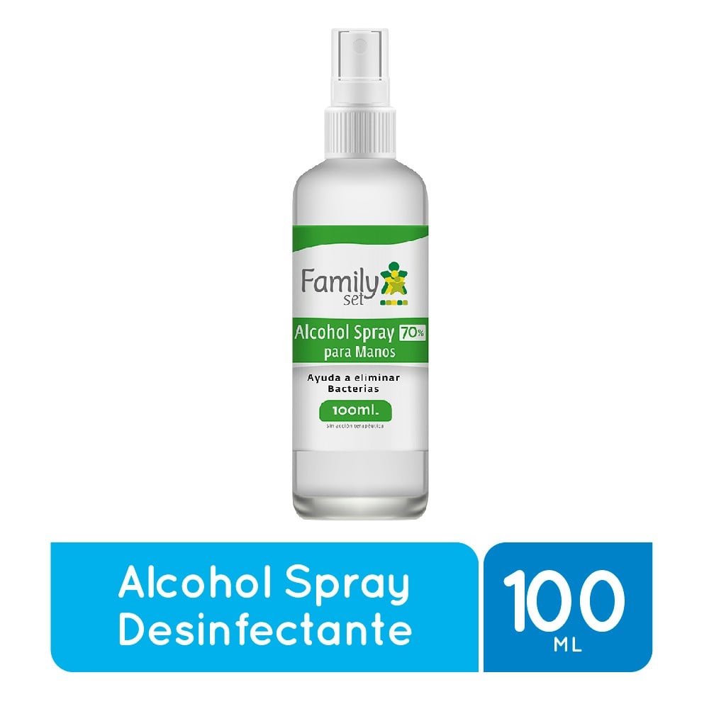 Family Set Alcohol Spray Desinfectante 100Ml